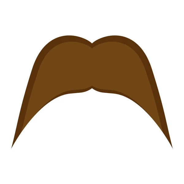 Ізольована вуса значок — стоковий вектор