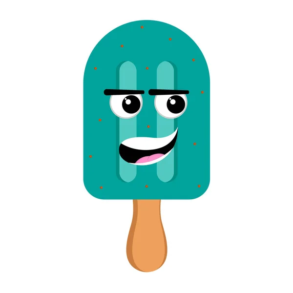 Emoticono de paleta feliz — Vector de stock