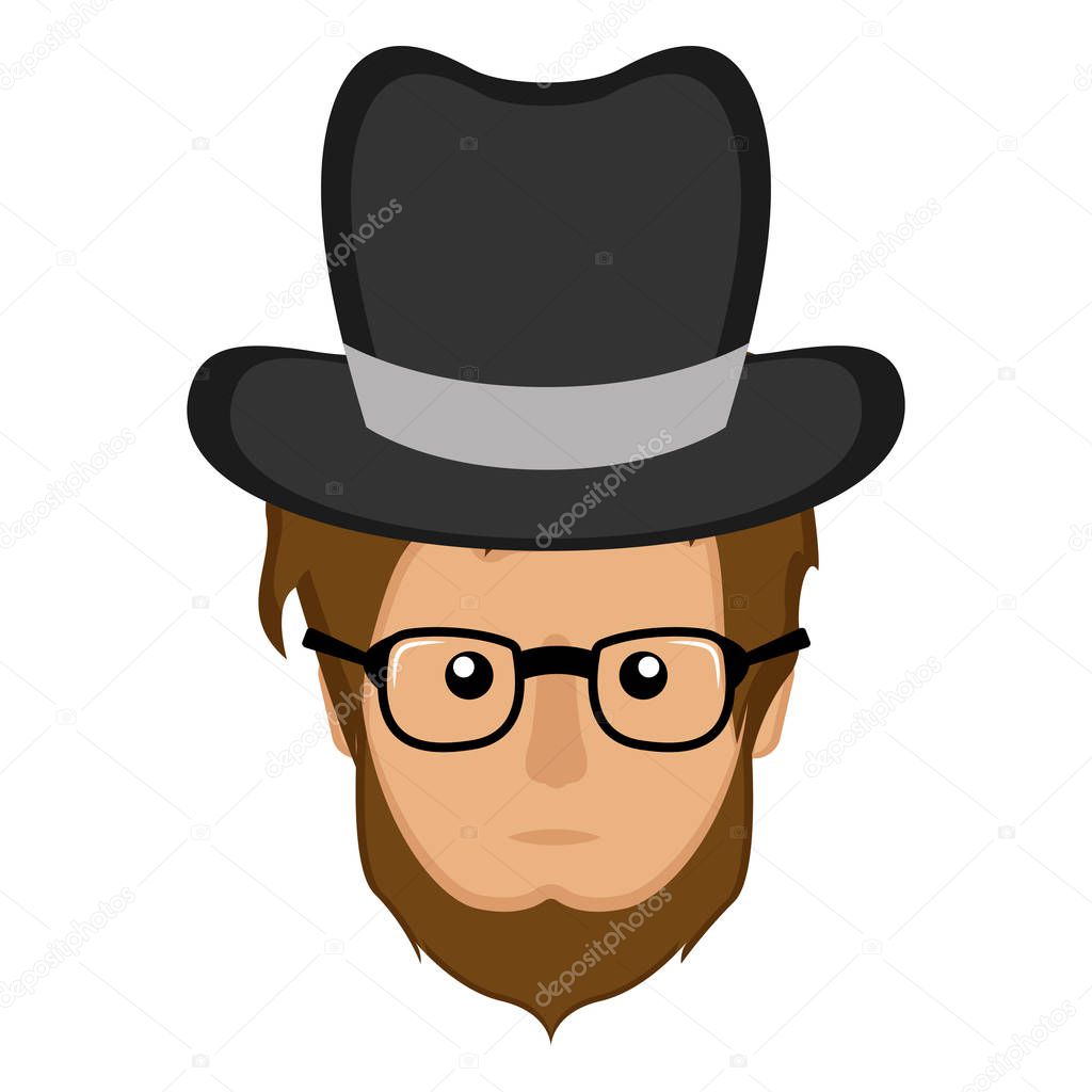 Hipster avatar icon
