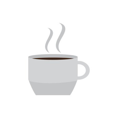 İzole kahve kupa simgesi