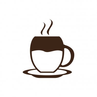 İzole kahve kupa simgesi