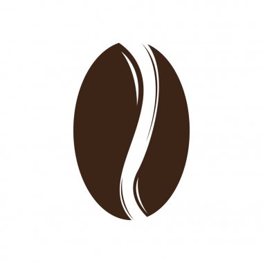 İzole kahve çekirdeği simgesi