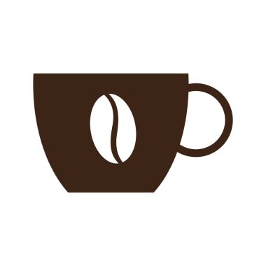 İzole kahve kupa simgesi