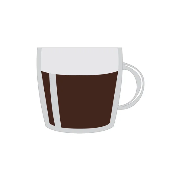 İzole kahve kupa simgesi — Stok Vektör