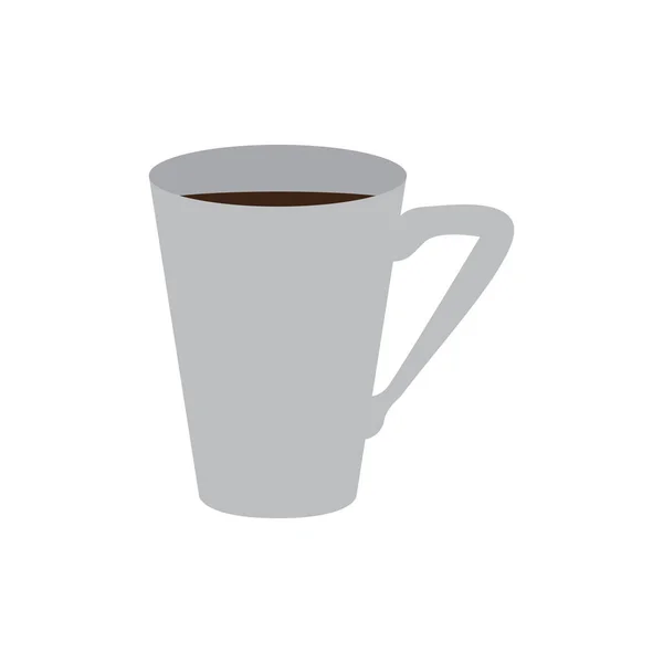 Ícone de caneca de café isolado — Vetor de Stock