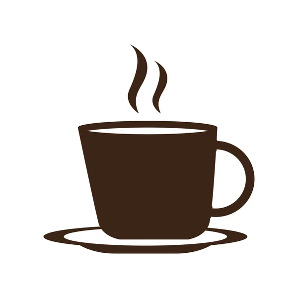 Isolerade kaffe Mugg ikonen — Stock vektor