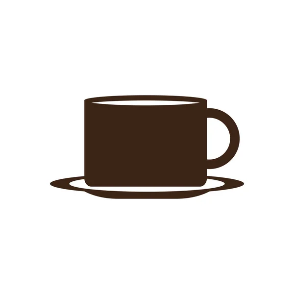 Icono de taza de café aislado — Archivo Imágenes Vectoriales