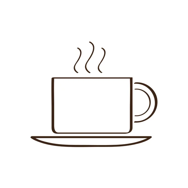 Ikone der abstrakten Kaffeetasse — Stockvektor