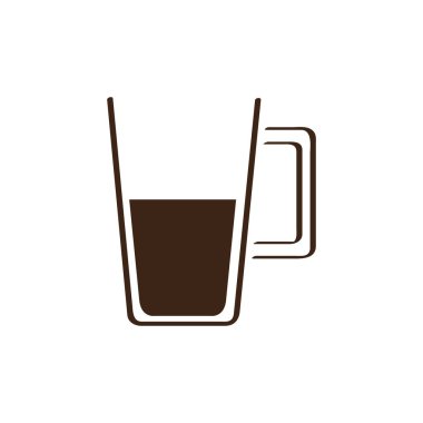 İzole kahve kupa simgesi