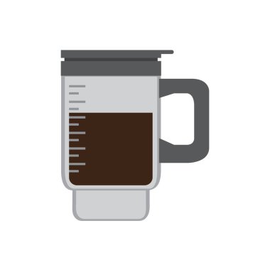 İzole kahve pot simgesi
