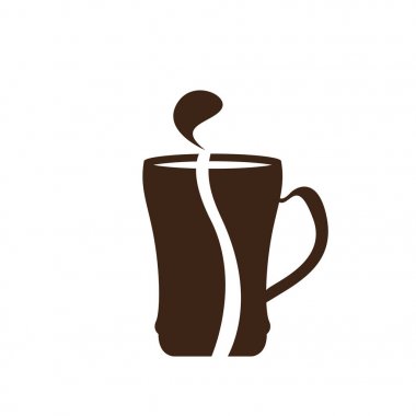 İzole kahve kupa simgesi