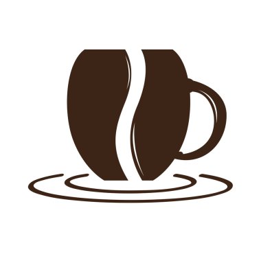 İzole kahve kupa simgesi