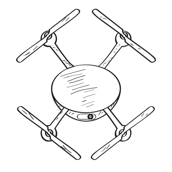 Drohnenspielzeug-Skizze — Stockvektor