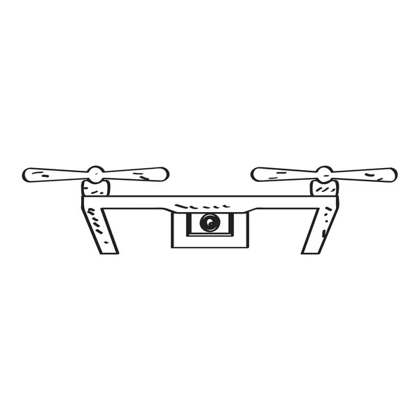 Drone jouet croquis — Image vectorielle