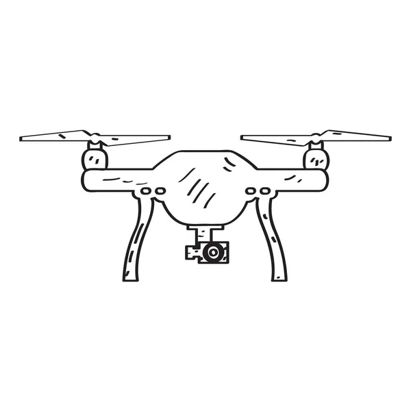 Bosquejo de juguete de dron — Vector de stock