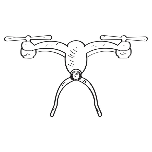 Drone leksak skiss — Stock vektor