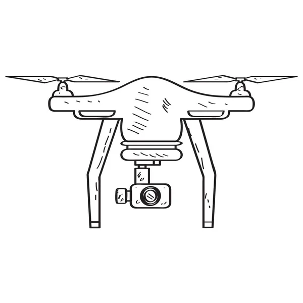 Drone toy sketch — Stock Vector