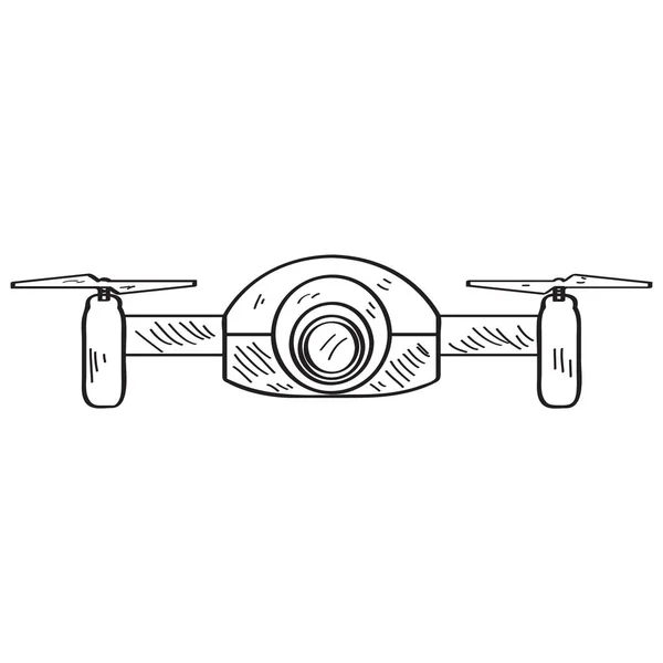 Bosquejo de juguete de dron — Vector de stock