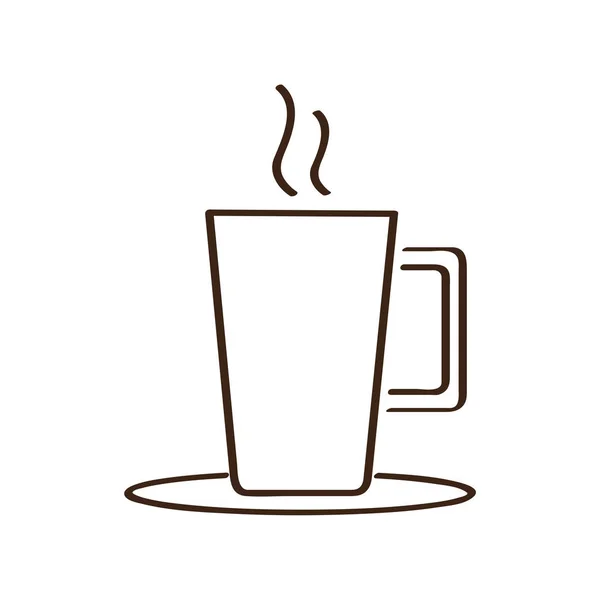 Geïsoleerde abstracte koffie mok pictogram — Stockvector