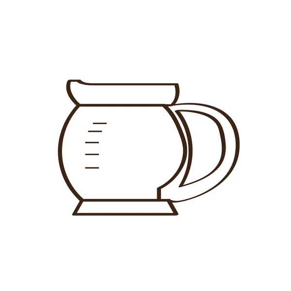 Ізольована абстрактна піктограма кави — стоковий вектор