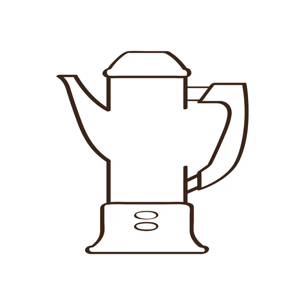 Isolated abstract coffeepot icon — Stock Vector