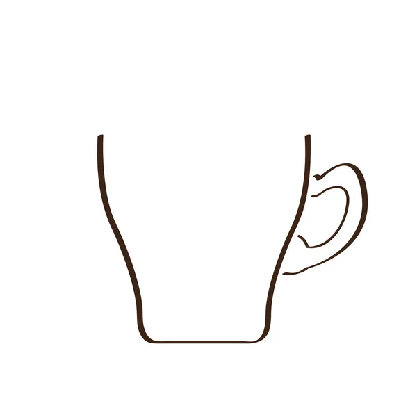 Isolé tasse à café icône — Image vectorielle