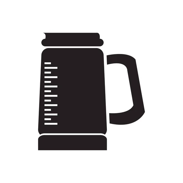 Izolované kávy pot ikona — Stockový vektor
