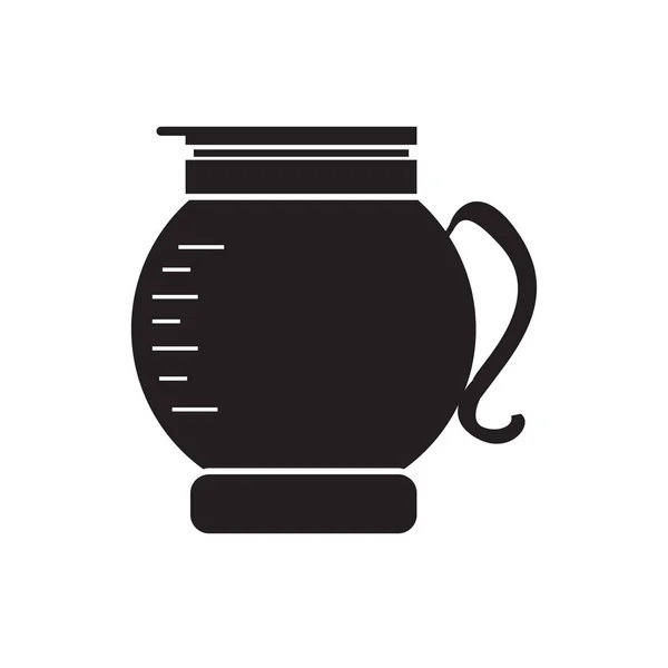 Icono de cafetera aislada — Archivo Imágenes Vectoriales