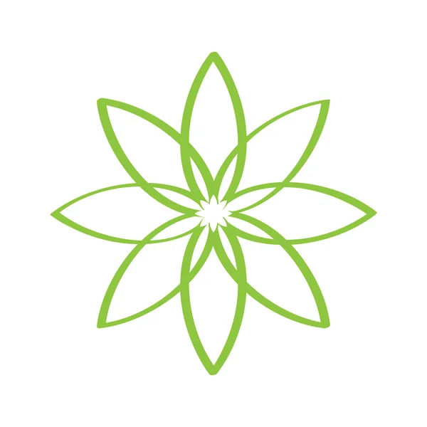 Контур цветка — стоковый вектор