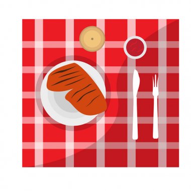 Piknik gıda simgesi