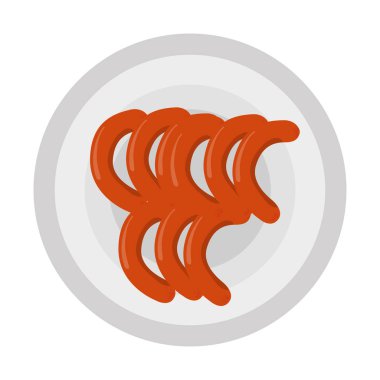 İzole edilmiş sosis simgesi