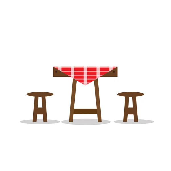 Picknick tabelpictogram — Stockvector