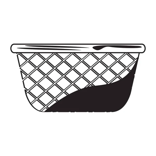 Esboço vazio da cesta do piquenique —  Vetores de Stock