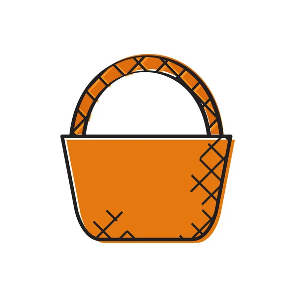 Icono de cesta de picnic vacía — Vector de stock