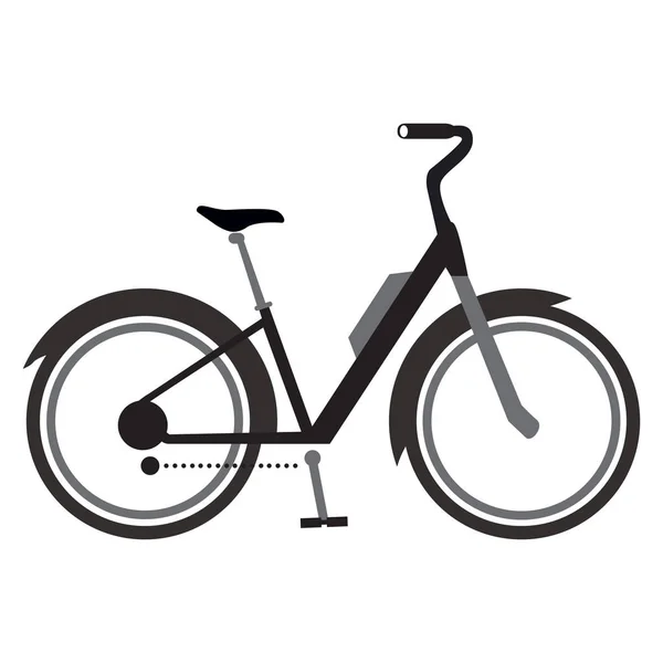 Изолированная икона велосипеда — стоковый вектор