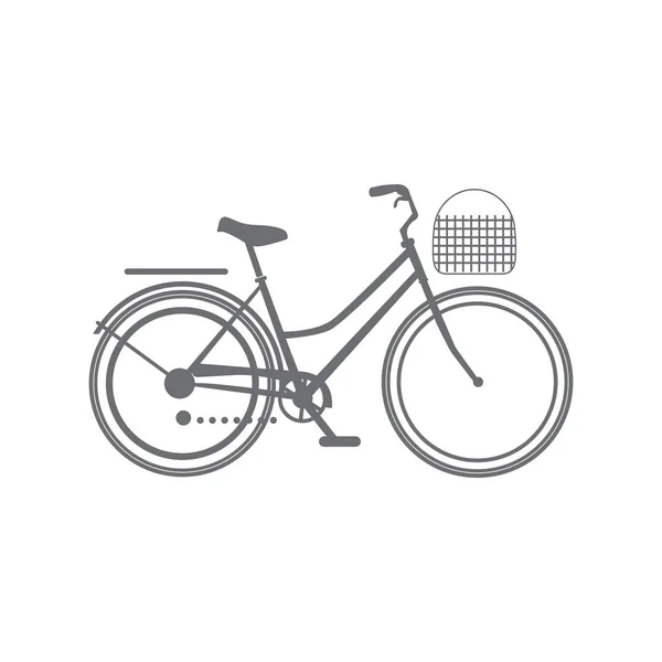 Croquis isolé de vélo — Image vectorielle