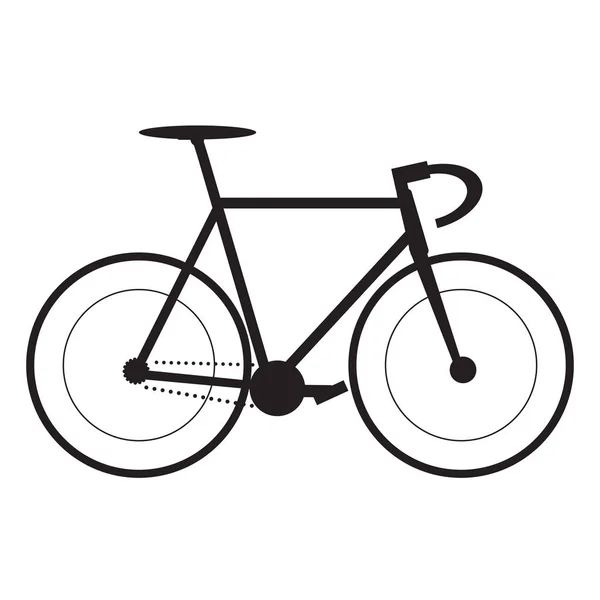 Isolato icona della bicicletta — Vettoriale Stock