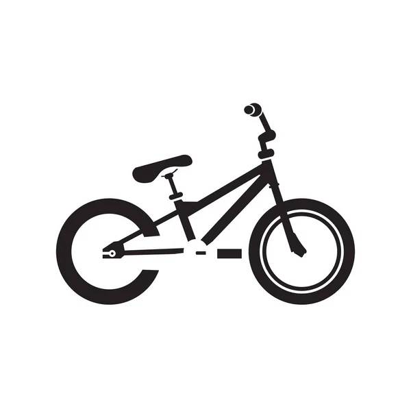孤立的自行车剪影 — 图库矢量图片