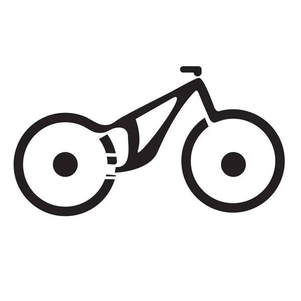 Geïsoleerde fiets silhouet — Stockvector