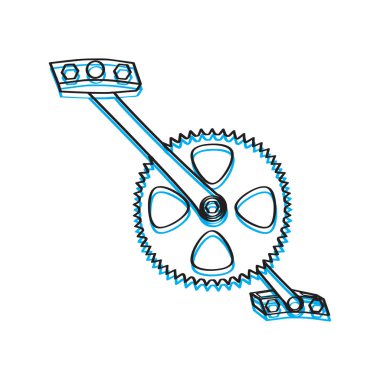 Bisiklet pedalı bir dişli