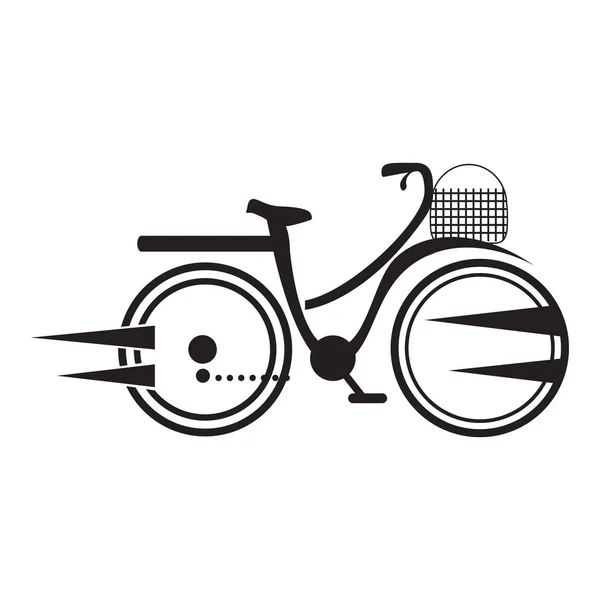 Icono de bicicleta abstracta — Vector de stock