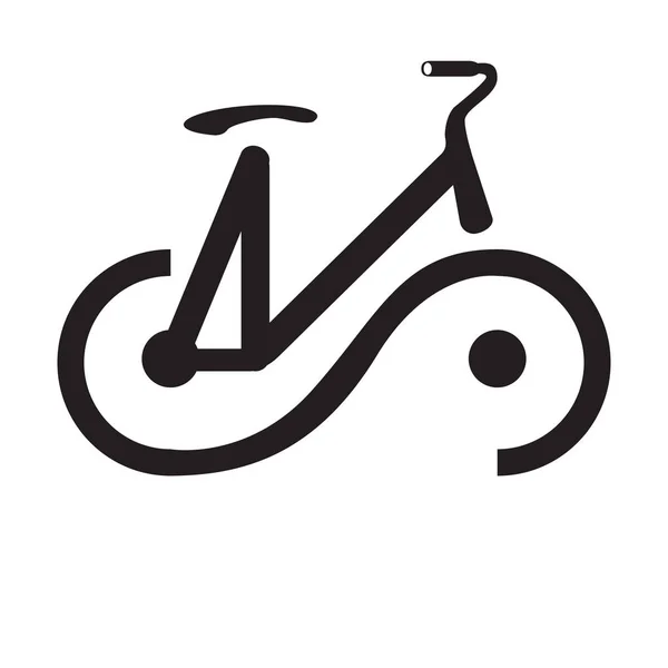 Icône abstraite vélo — Image vectorielle