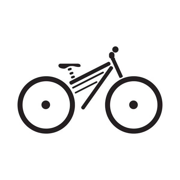 Icono de bicicleta abstracta — Vector de stock