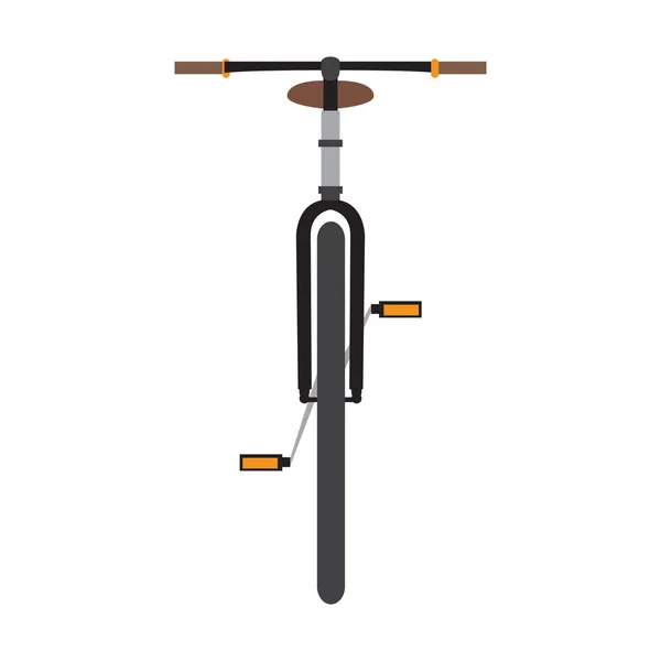 Велосипед вид спереду — стоковий вектор
