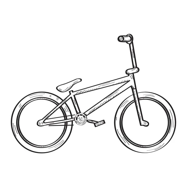 Isolated bicycle sketch — Stock Vector