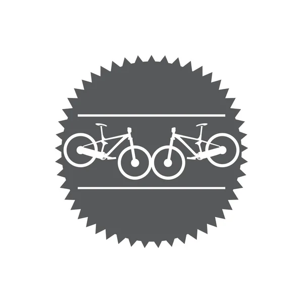 自行车在齿轮 — 图库矢量图片
