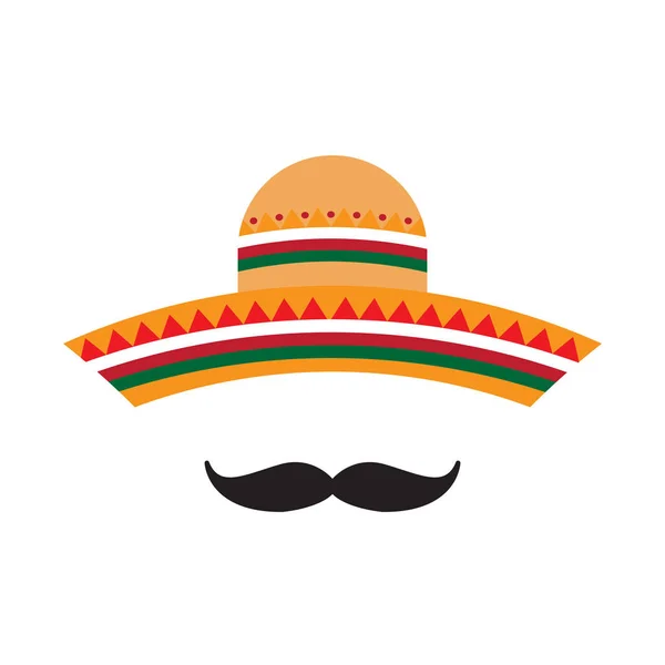 Sombrero mexicano tradicional — Vector de stock