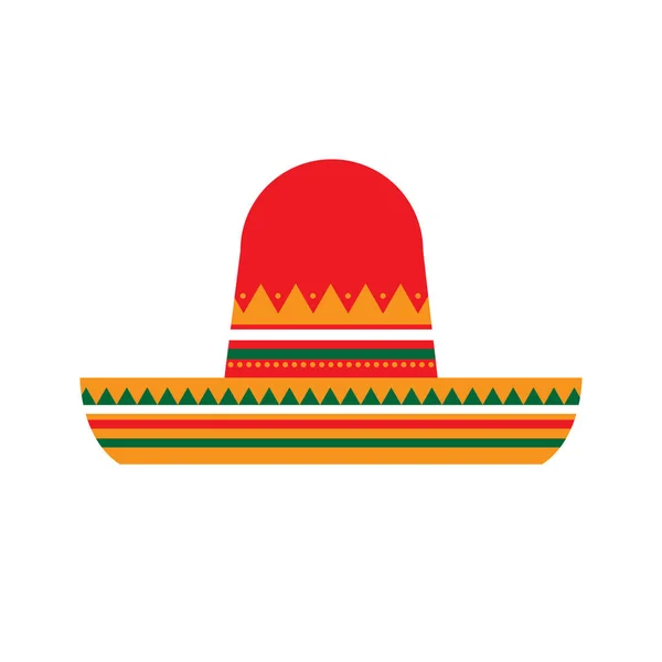 Tradiční mexický klobouk — Stockový vektor