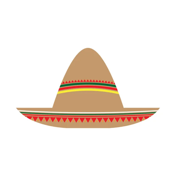 Sombrero mexicano tradicional — Vector de stock