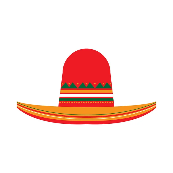 Chapeau mexicain traditionnel — Image vectorielle